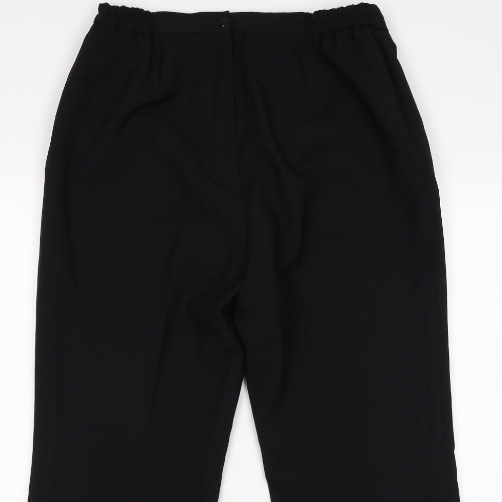 Classics Womens Black   Trousers  Size 14 L28 in - office work