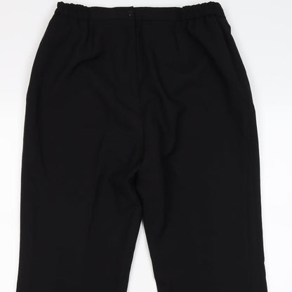 Classics Womens Black   Trousers  Size 14 L28 in - office work