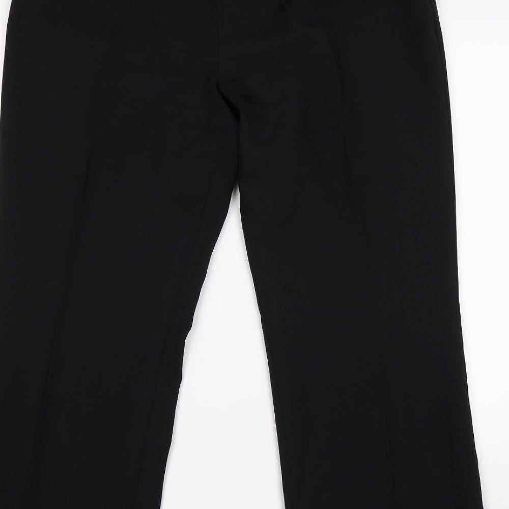 Classics Womens Black   Trousers  Size 14 L28 in - office work