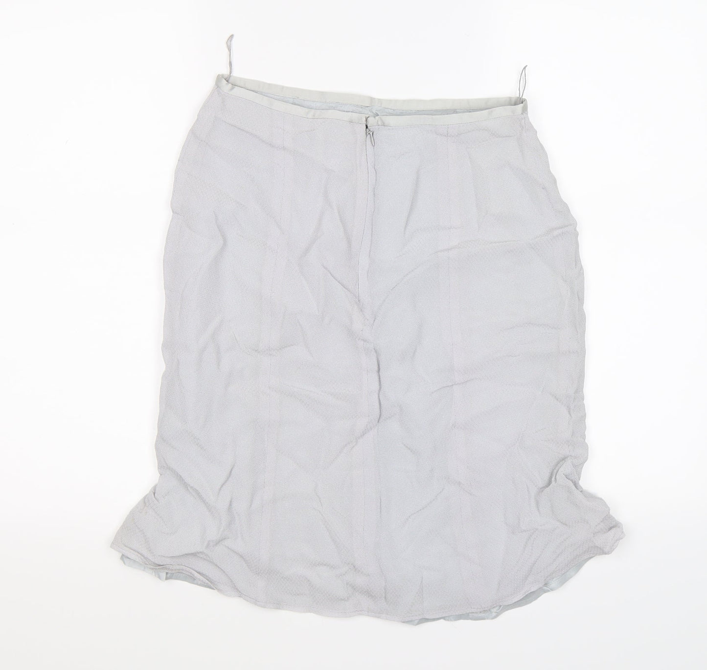 Womens UK Size 12 Preworn Flare Chiffon Skirt