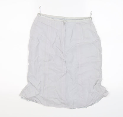 Womens UK Size 12 Preworn Flare Chiffon Skirt