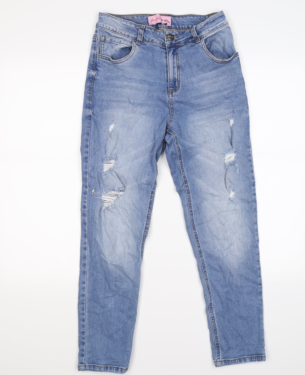 for me too Womens Blue  Denim Skinny Jeans Size 10 L25 in