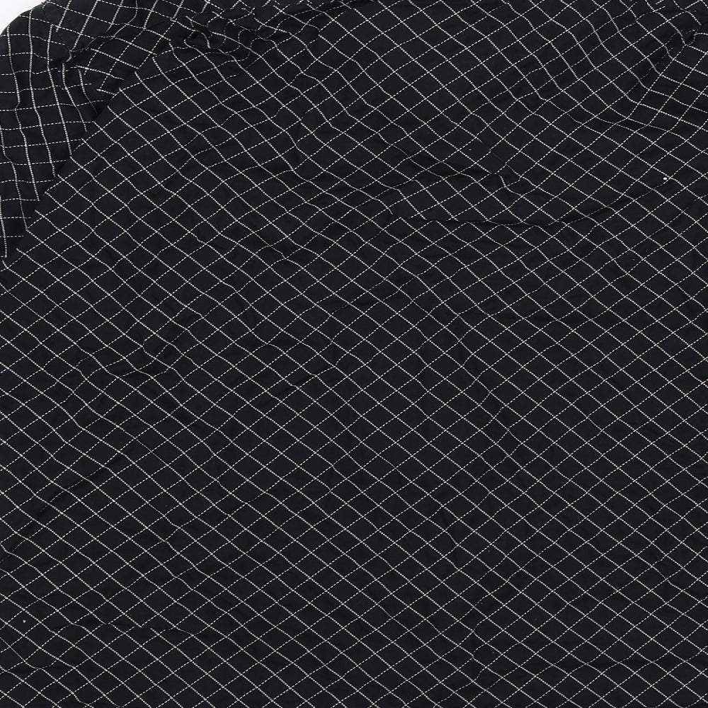 Mens UK Size M outrage Black  Button-Up Long Sleeve Casual Shirt