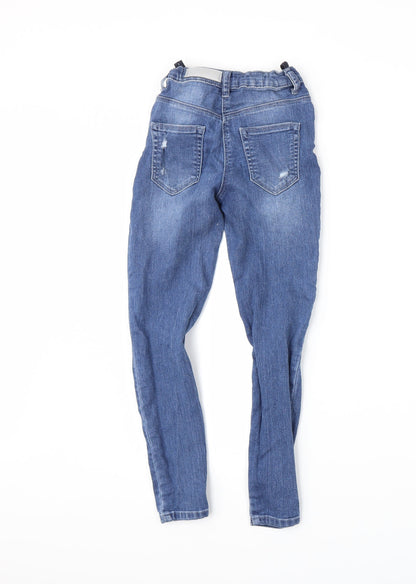Matalan Girls Blue  Denim Skinny Jeans Size 9 Years