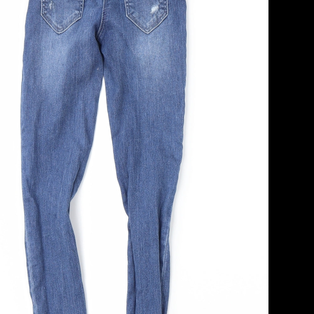 Matalan Girls Blue  Denim Skinny Jeans Size 9 Years