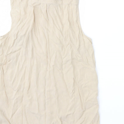 Gap Womens Beige   Basic Button-Up Size M