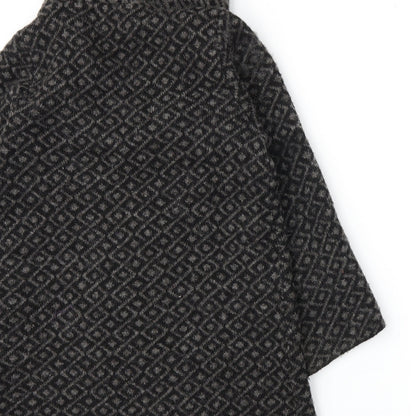 Ellen Tracy Womens Grey Argyle/Diamond Knit Pullover Jumper Size S