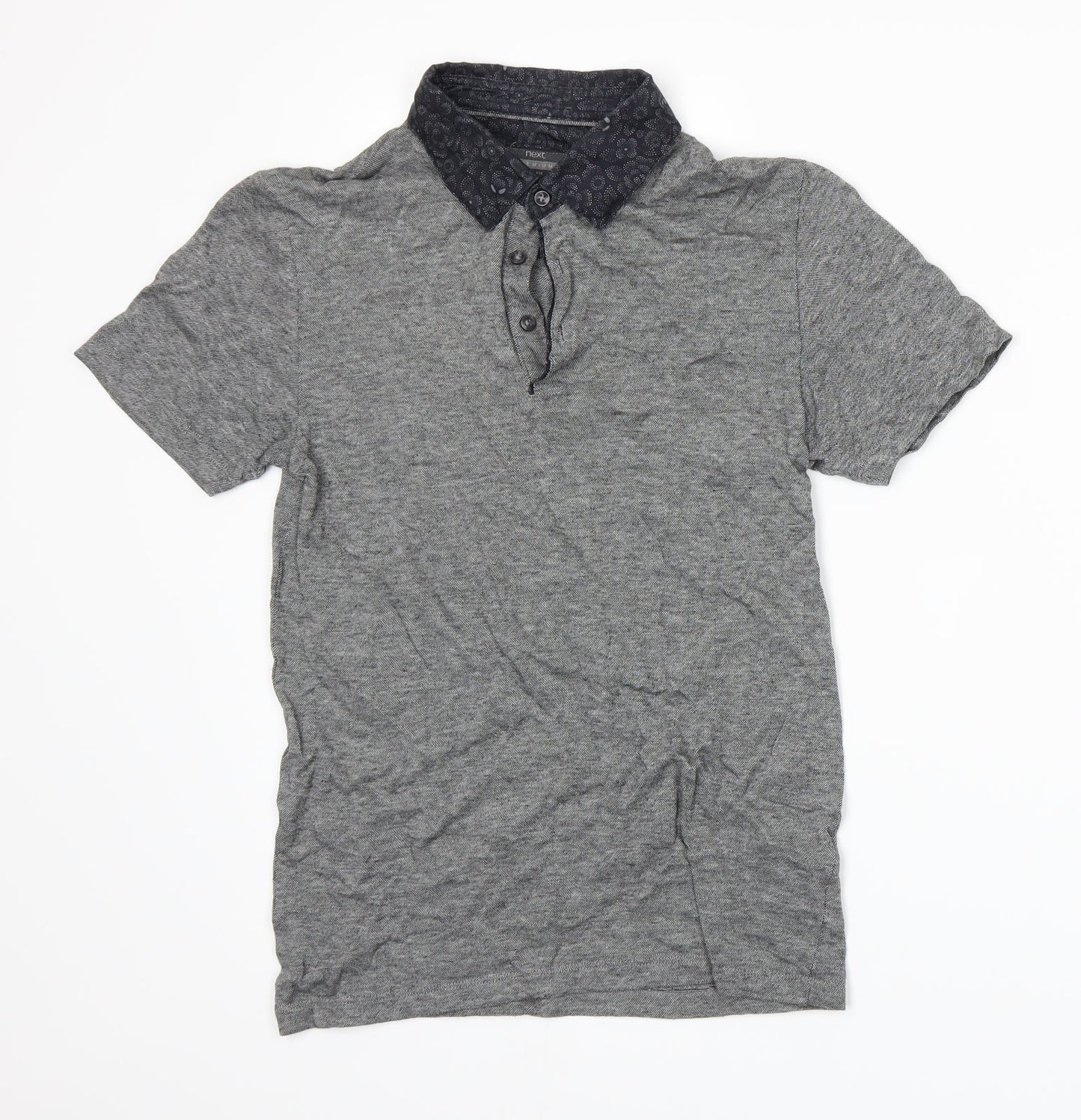 NEXT Mens Grey    Polo Size XS