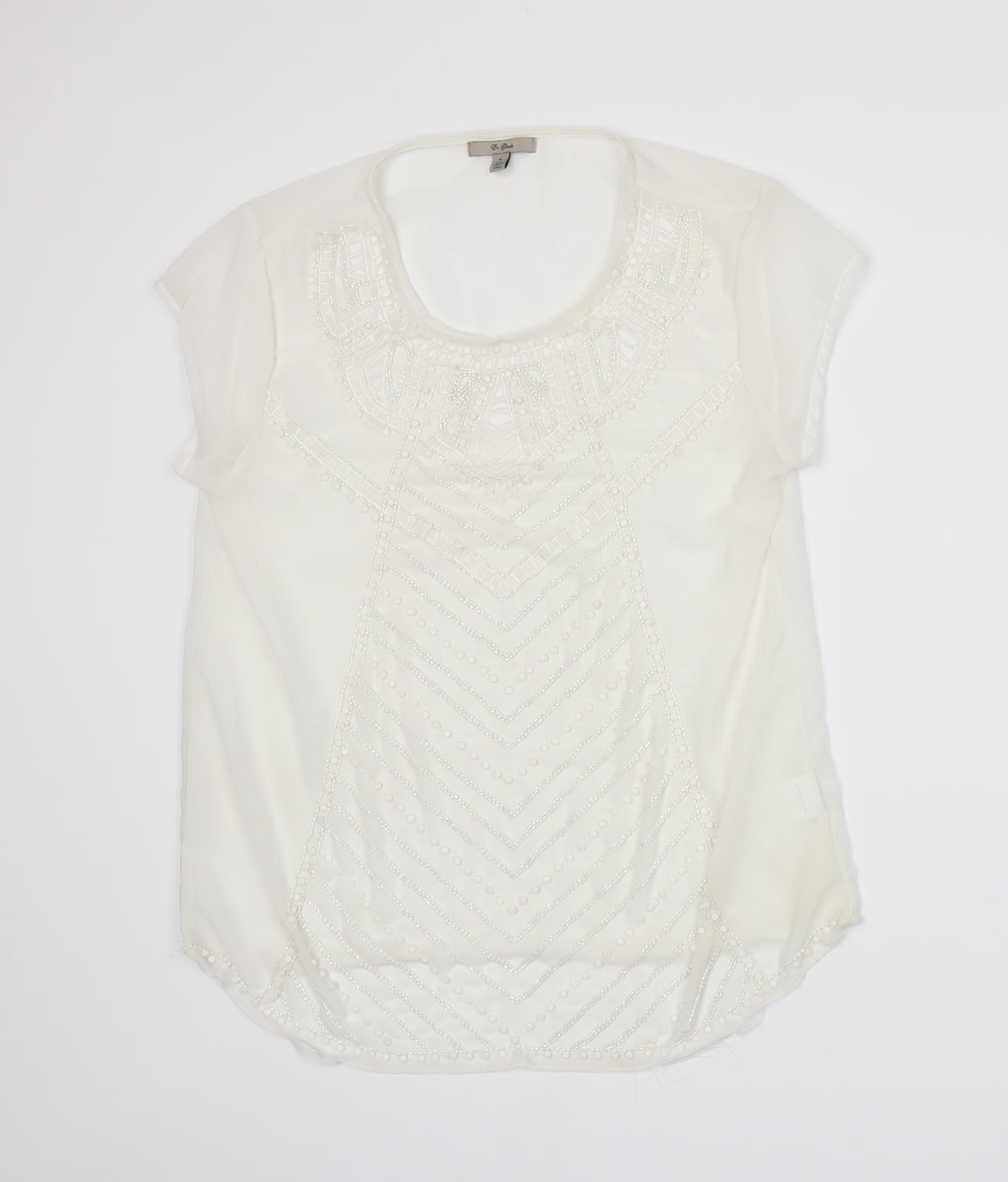 En Garde Womens White   Basic T-Shirt Size M