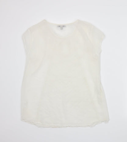 En Garde Womens White   Basic T-Shirt Size M