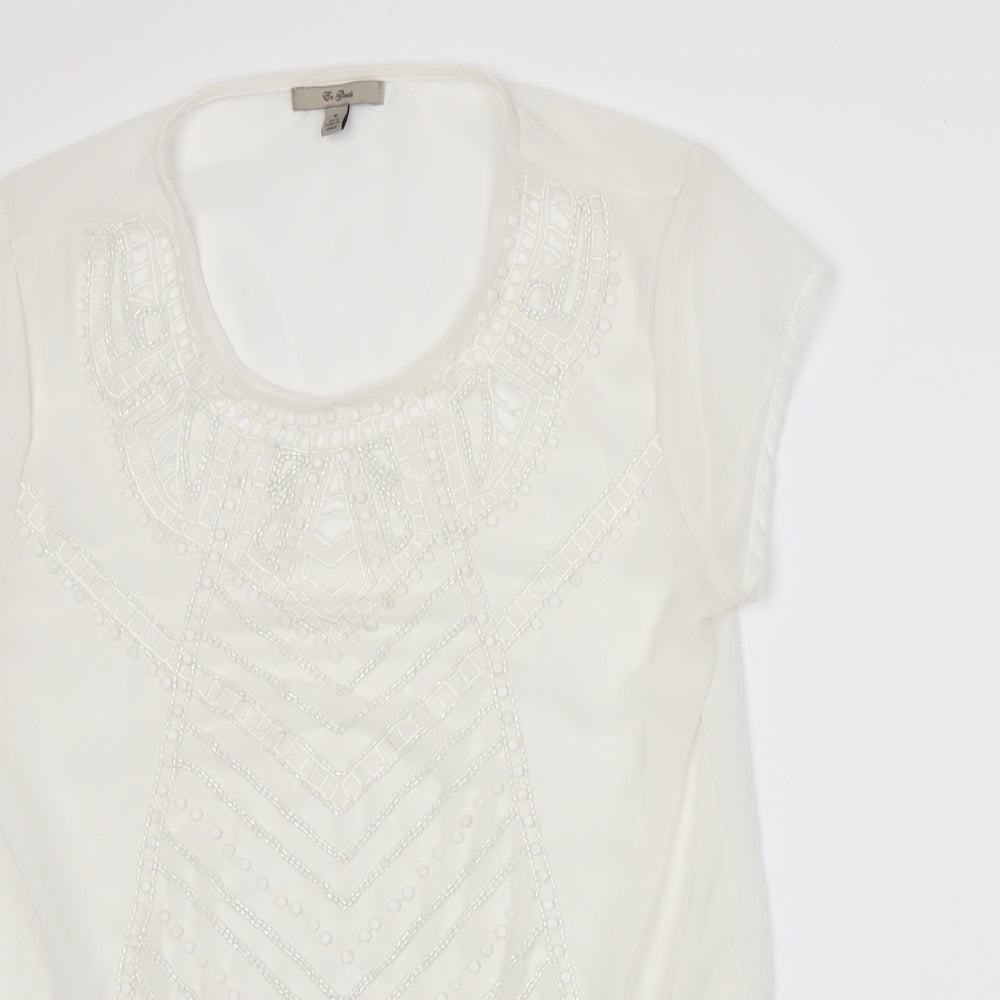 En Garde Womens White   Basic T-Shirt Size M