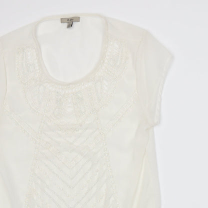 En Garde Womens White   Basic T-Shirt Size M