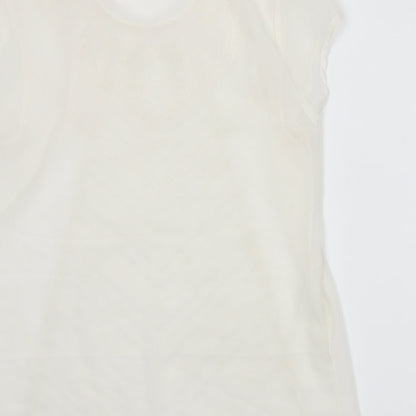 En Garde Womens White   Basic T-Shirt Size M