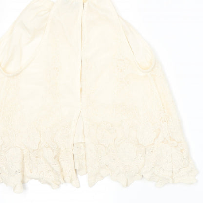 Womens UK Size 8 New Look Beige Camisole Tank