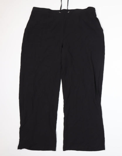 Papaya Womens Black   Trousers  Size 18 L28 in