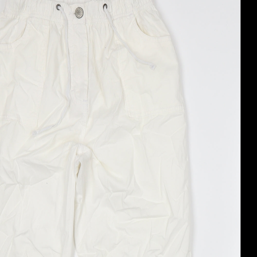 Womens UK Size 14 Anthology Regular Fit  White Trousers