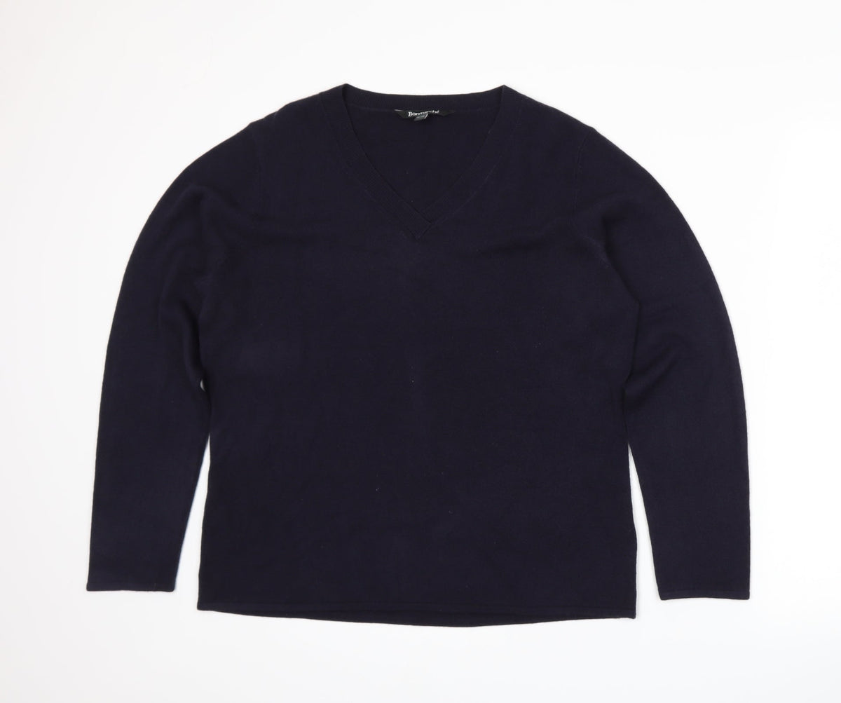 Additional front view of Bonmarché women’s blue knit jumper, size XL