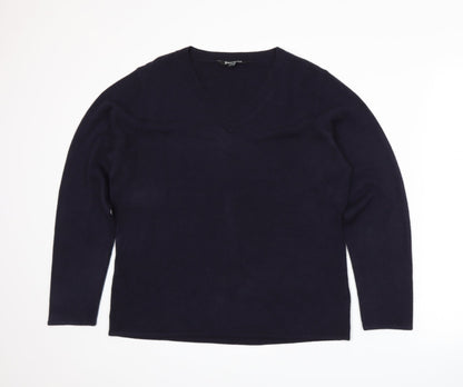 Additional front view of Bonmarché women’s blue knit jumper, size XL