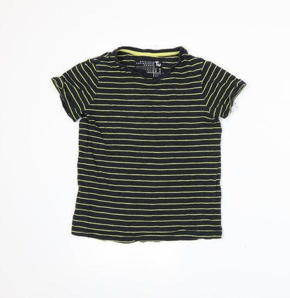 Tu Boys Blue Striped Jersey Basic T-Shirt Size 9 Years