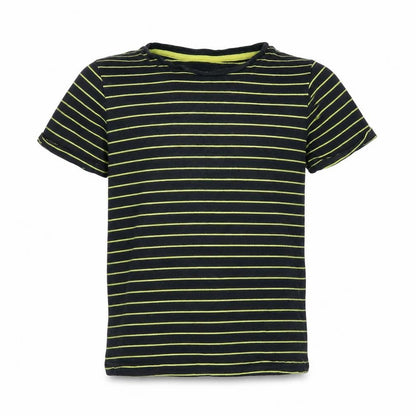 Tu Boys Blue Striped Jersey Basic T-Shirt Size 9 Years