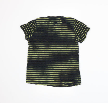 Tu Boys Blue Striped Jersey Basic T-Shirt Size 9 Years