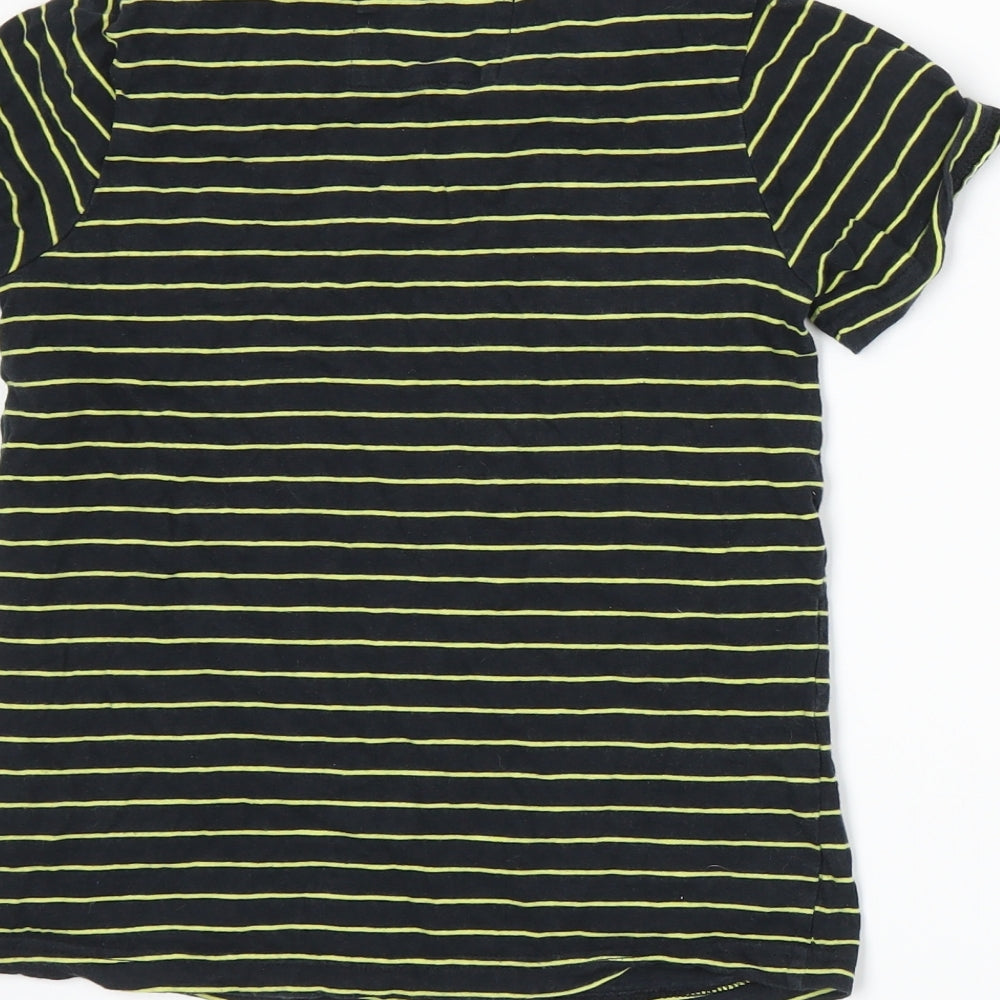 Tu Boys Blue Striped Jersey Basic T-Shirt Size 9 Years
