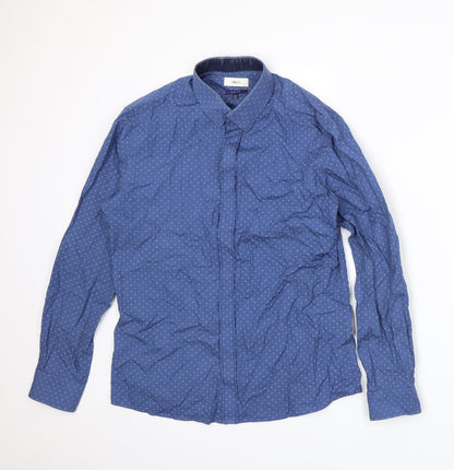 Mens UK Collar Size 15.5 G2000 Smart Blue  Dress Shirt