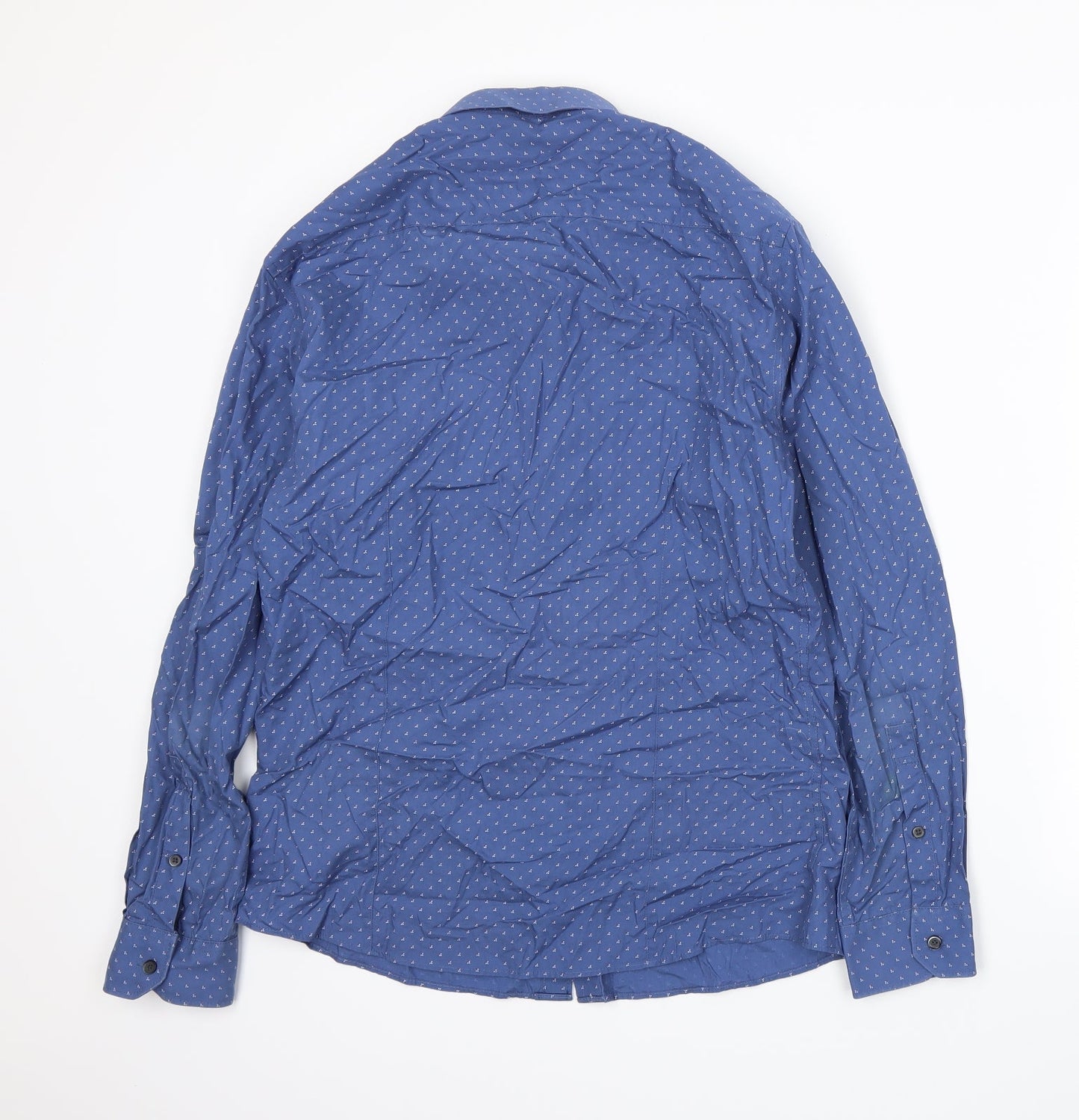 Mens UK Collar Size 15.5 G2000 Smart Blue  Dress Shirt