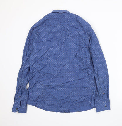 Mens UK Collar Size 15.5 G2000 Smart Blue  Dress Shirt