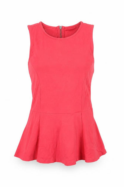 Womens UK Size 8 Topshop Pink Basic Tank