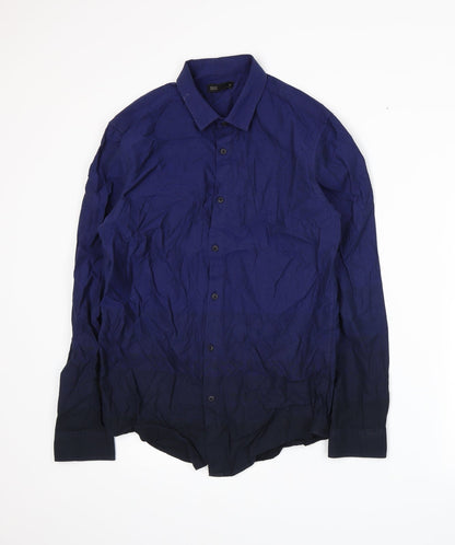 Seed Mens Blue    Button-Up Size S