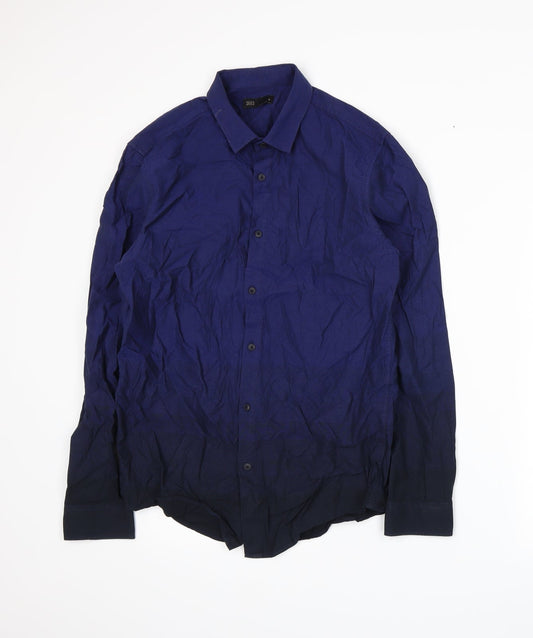 Seed Mens Blue    Button-Up Size S