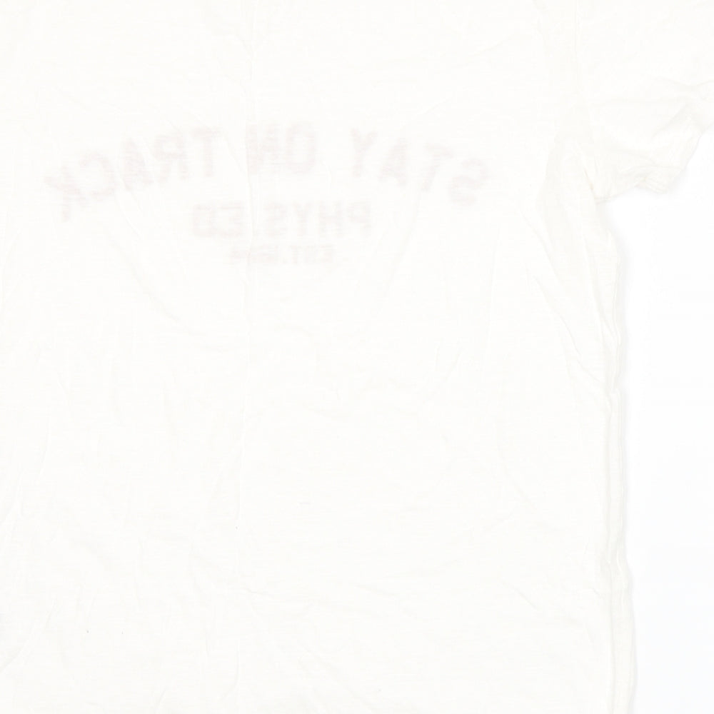 Womens UK Size 12 Marks and Spencer White Basic T-Shirt