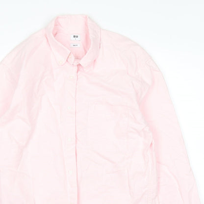 uni Mens Pink    Dress Shirt Size S