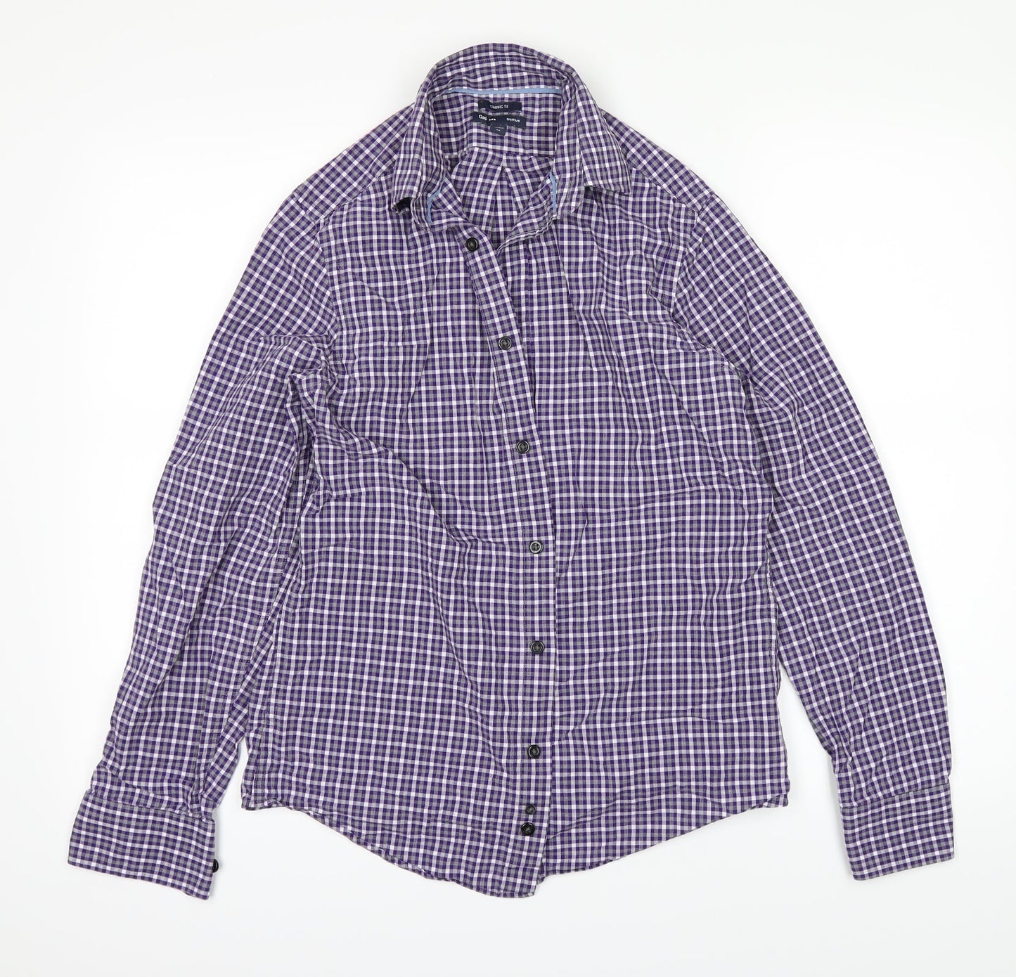 Agape Mens Purple    Dress Shirt Size XS