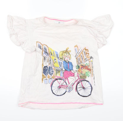Marks and Spencer Girls White   Basic T-Shirt Size 12-13 Years