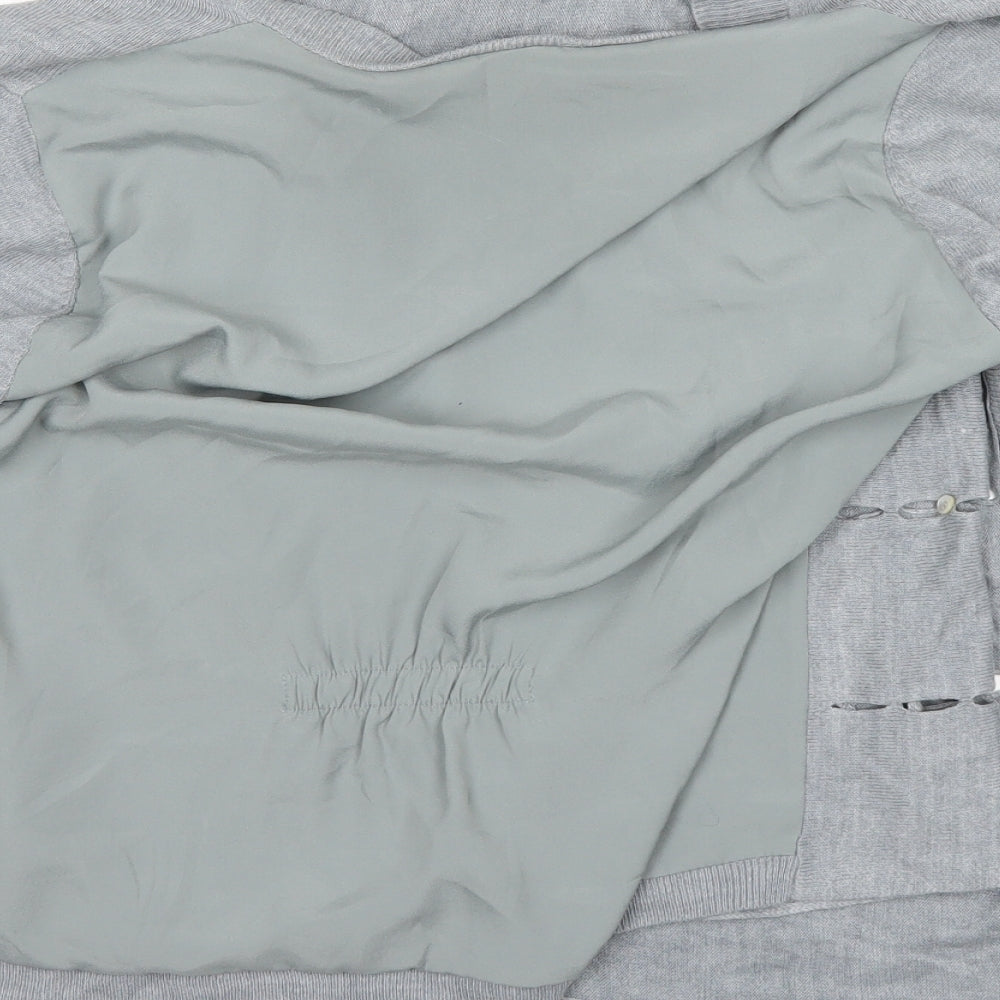 Per Una Womens Grey   Cardigan Jumper Size 14