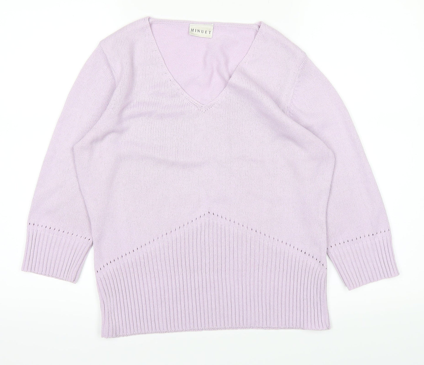 MINUTE Womens Purple   Pullover Jumper Size 12