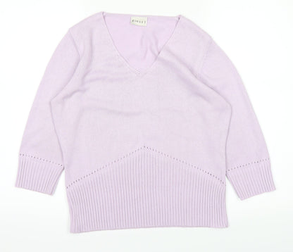 MINUTE Womens Purple   Pullover Jumper Size 12