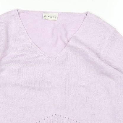 MINUTE Womens Purple   Pullover Jumper Size 12