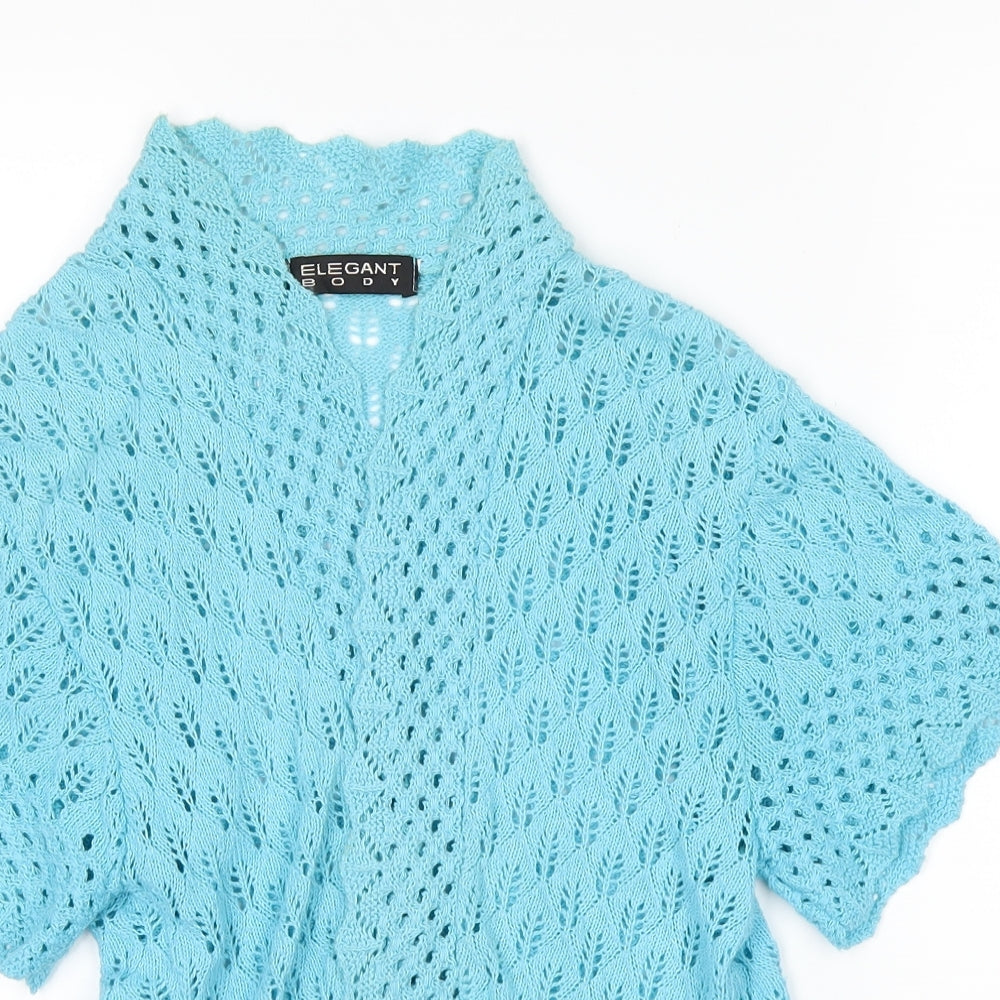 Elegant Body Womens Blue   Cardigan Jumper Size M