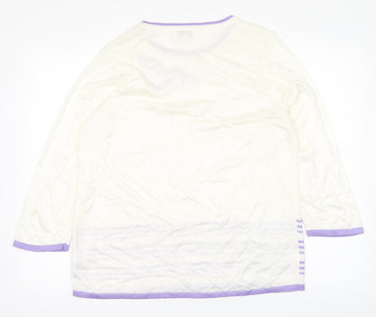 Fay Louise Womens White   Cardigan Jumper Size M