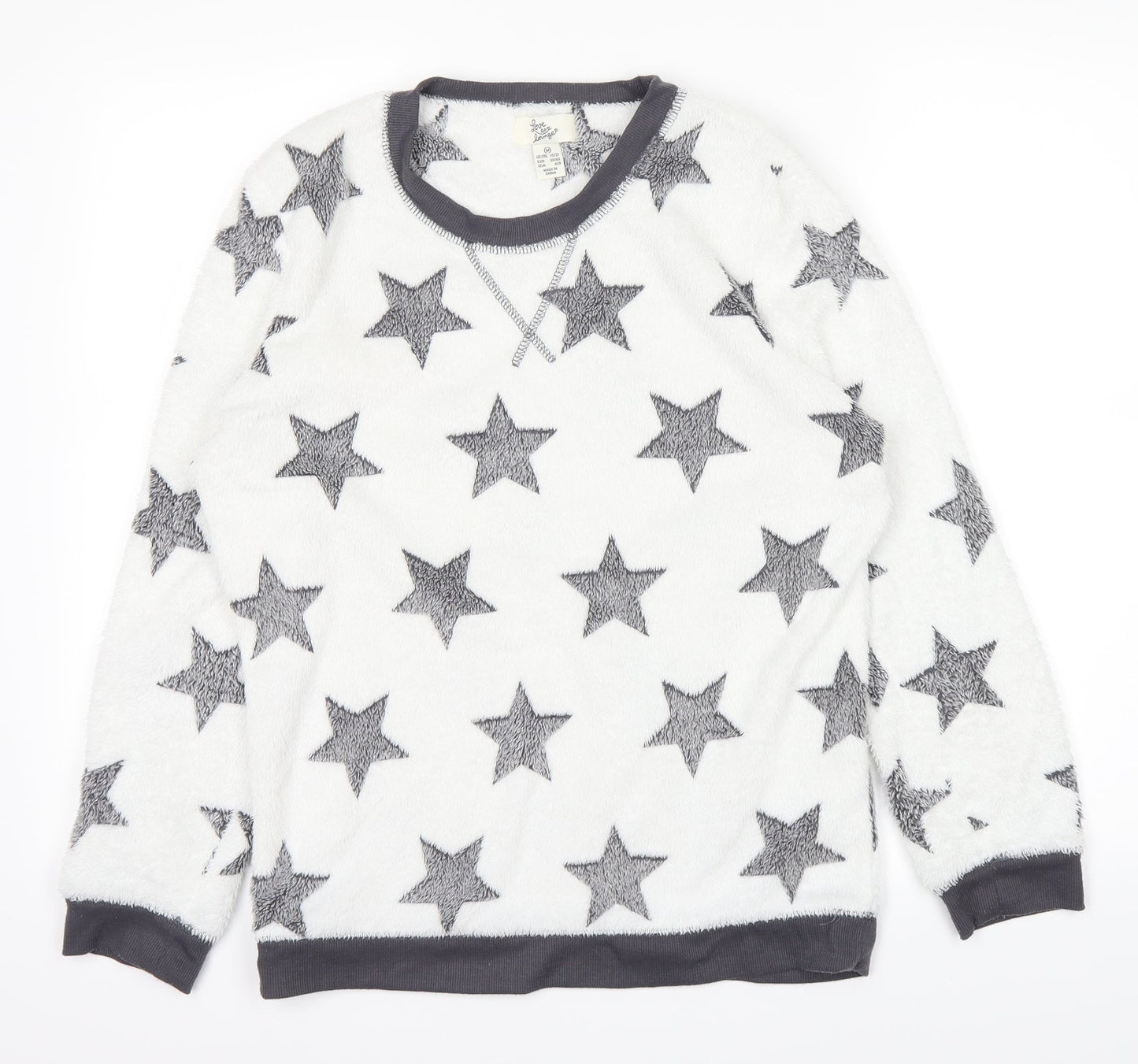 love to lounge Womens White   Pullover Jumper Size 10