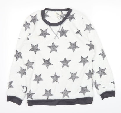 love to lounge Womens White   Pullover Jumper Size 10