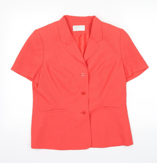 Precis Womens Orange   Jacket  Size 14