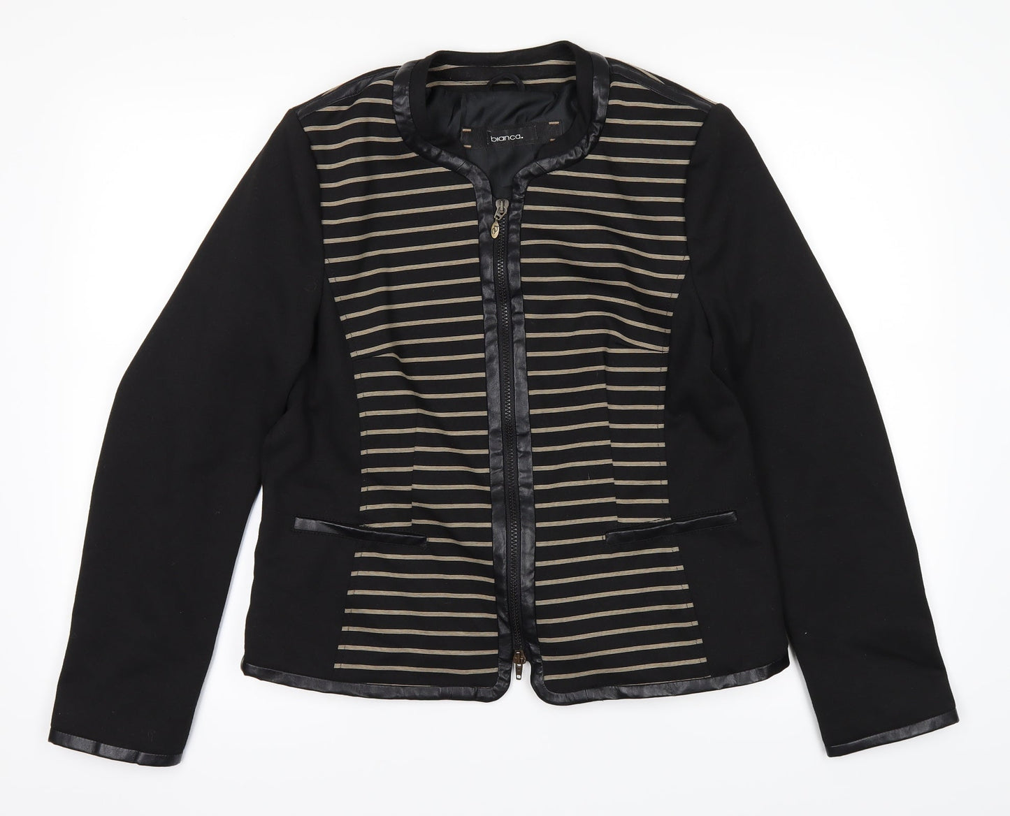Womens UK Size 14 Bianca Black Jacket