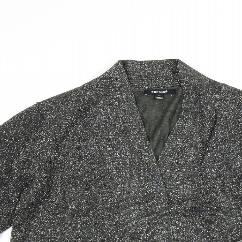 Premise Womens Grey   Cardigan Jumper Size M