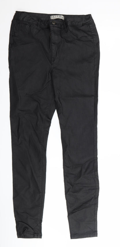 Womens UK Size 12 denim co Regular Fit  Black Trousers