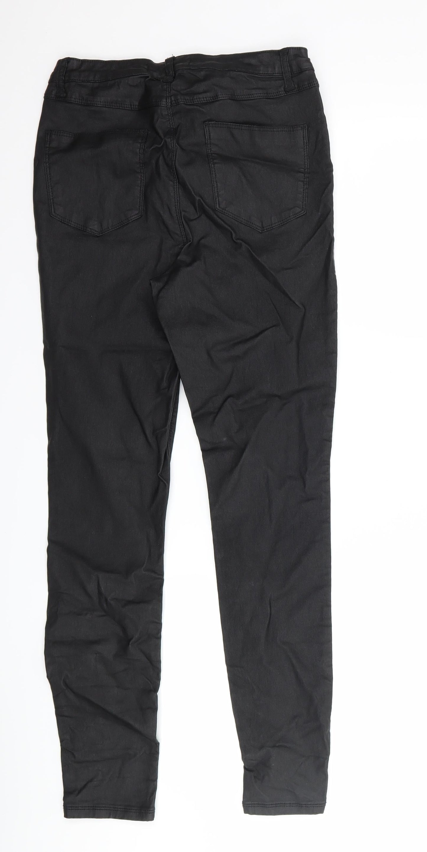 Womens UK Size 12 denim co Regular Fit  Black Trousers