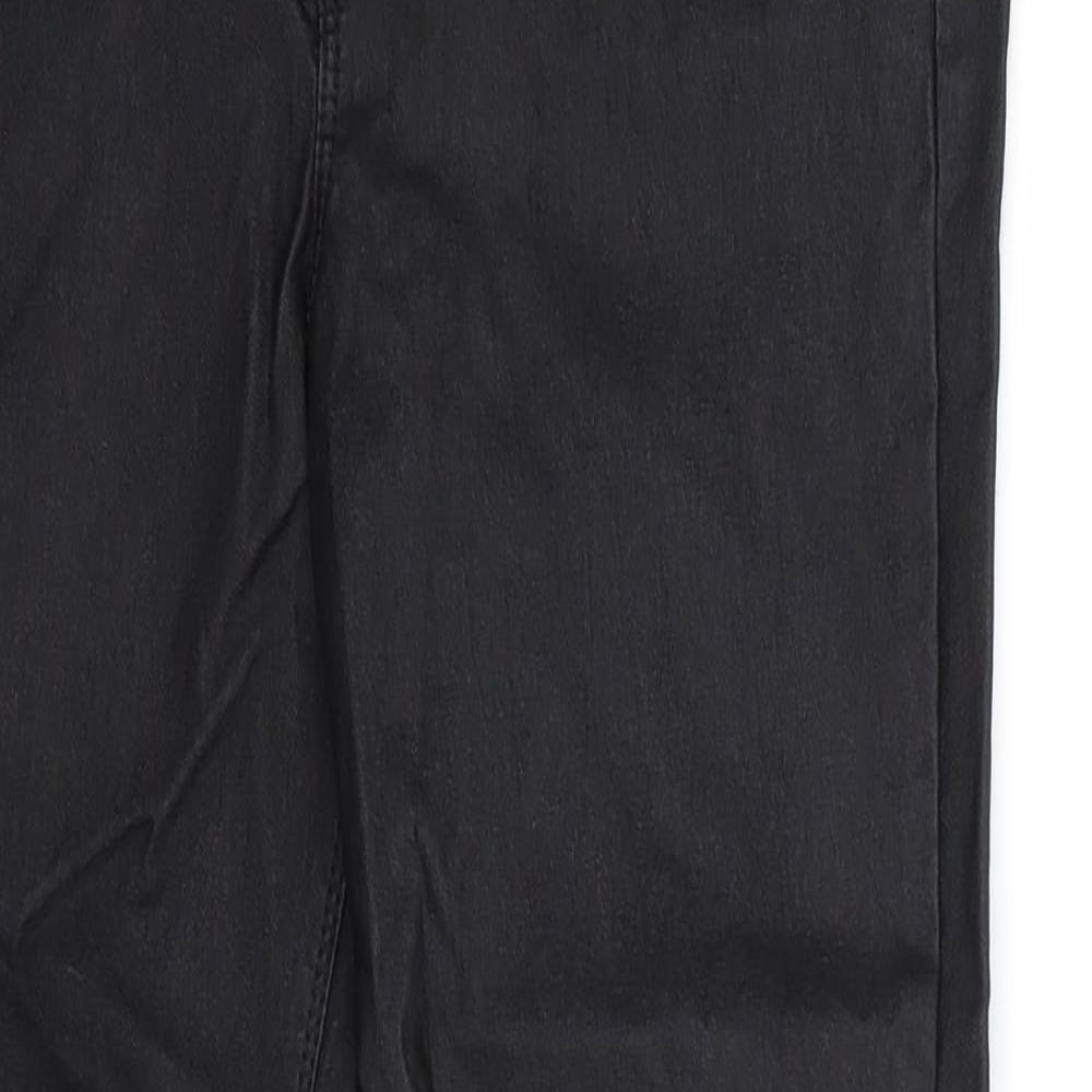 Womens UK Size 12 denim co Regular Fit  Black Trousers